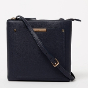 Principles Navy Faux Leather Daisy Cross-Body Bag