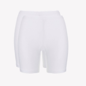 Ten Cate 2 Pack White Cotton Seamless Long Shorts