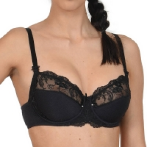 Lisca Black Caroline Underwired Full Cup Bra