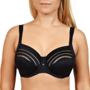 Debenhams Lisca Black Underwired Non-Padded Full Cup Bra