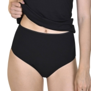 Debenhams Lisca 2 Pack Black Cotton Modal Blend High Waisted Briefs