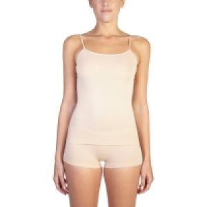 Debenhams Ten Cate 2 Pack Tan Cotton Seamless Strappy Vest