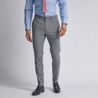Debenhams Burton Grey Micro Texture Skinny Fit Suit Trousers