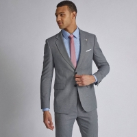 Debenhams Burton Grey Micro Texture Skinny Fit Suit Jacket