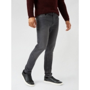 Debenhams Burton Dark Grey Ethan Super Skinny Fit Jeans