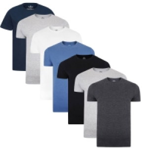 7 Pack Assorted Colour Basic Cotton T-Shirts £40.00
