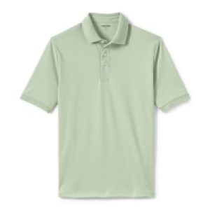 Lands End Green Traditional Fit Supima Polo