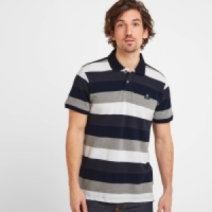 Debenhams Tog 24 Navy Stripe Plain Polo Shirt