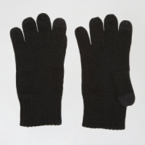 Burton Black Touchscreen Gloves with Recycled Polyester