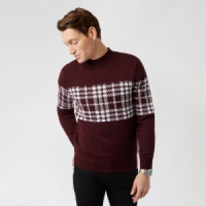 Debenhams Burton Red Dogtooth Jumper