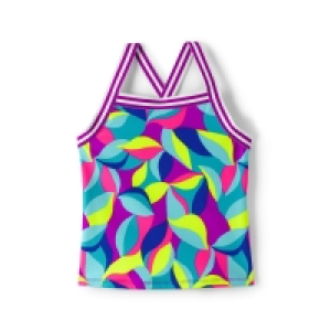 Debenhams Lands End Multi Girls Sport Tankini Top