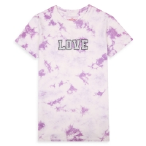 Debenhams Threadgirls Girls Lilac Tie Dye Saffron Longline T-Shirts