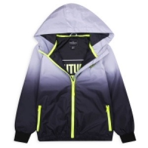 Threadboys Boys Black Ombre Bexley Hooded Pack Away Jacket