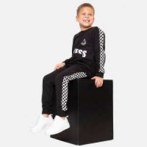 Debenhams Threadboys Boys Black Galaxy Joggers