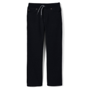 Debenhams Lands End Black Boys Iron Knees Pull-On Stretch Jeans