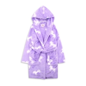 Debenhams Threadgirls Girls Lilac Printed Mythical Dressing Gown