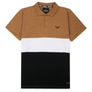 Threadboys Boys Stone Colourblock Elery Polo Shirts