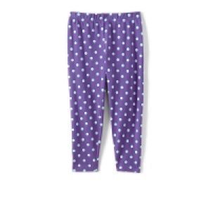 Debenhams Lands End Purple Girls Tough Cotton Capri Leggings