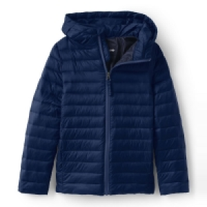 Debenhams Lands End Blue Kids Thermoplume Hooded Jacket