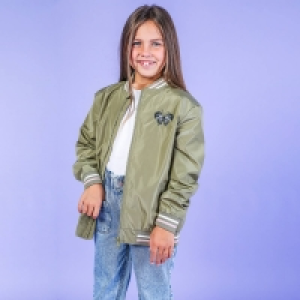 Threadgirls Girls Khaki Olivia Bomber Jacket