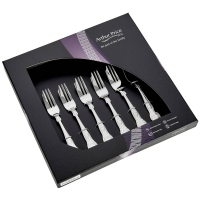 Debenhams Arthur Price Kings 18/10 Stainless Steel Box of 6 Pastry Forks for Luxu