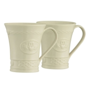 Belleek Living Claddagh Set of Two Mugs