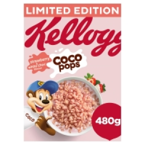 Iceland  Kelloggs Coco Pops Strawberry & White Choc Cereal 480g