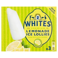 Iceland  R Whites Premium Lemonade Ice Lollies 3 x 75ml (225ml)