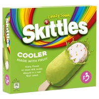 Iceland  Skittles Cooler Sour Fruity Ice Cream 3 x 100ml