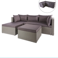 Aldi  Grey Rattan Sofa With Cover