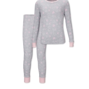 Kids Organic Grey Heart Pyjamas