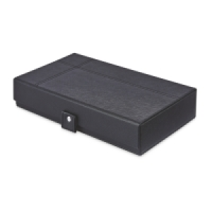 Black 5 Compartment Jewellery Case