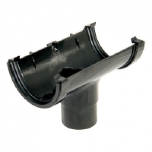 FloPlast 76mm MiniFlo Gutter Running Outlet - Black £2.80