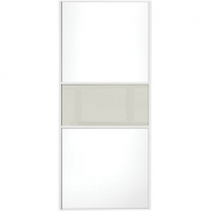 Spacepro Sliding Wardrobe Door Fineline White Panel & Arctic £140.00