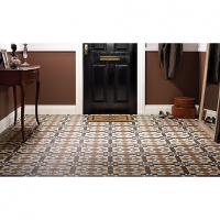 Wickes  Wickes Dorset Marron Patterned Ceramic Wall & Floor Tile - 3