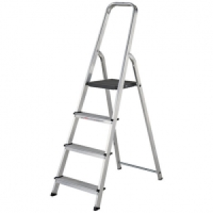 Werner High Handrail 4 Tread Aluminium Stepladder £20.00