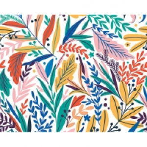 ohpopsi Tropical Patterned Leaves Wall Mural - XL 3.5m (W) x £85.00