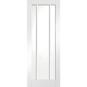 Wickes  Wickes York White Glazed Softwood 3 Panel Internal Door - 19