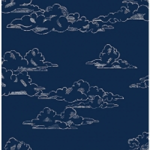 Superfresco Easy Vintage Cloud Navy Wallpaper 10m £14.00