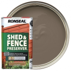 Ronseal Shed & Fence Preserver - Light Brown 5L &pound;32.00