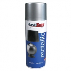 Wickes  Plastikote Metallic Spray Paint - Silver 400ml