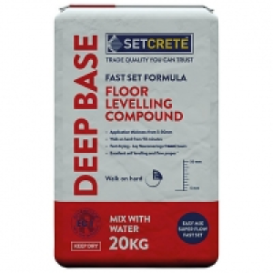 Setcrete Deep Base Floor Levelling Compound - 20kg £17.00