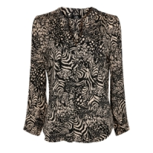 Wallis Cream Animal Print Jersey Top
