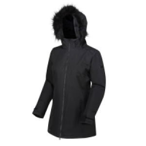 Regatta Black Myla Waterproof Insulated Hooded Parka