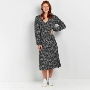 Debenhams Wallis Monochrome printed midi dress