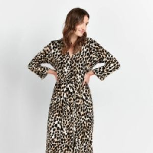 Debenhams Wallis Brown Animal Print Shirt Dress