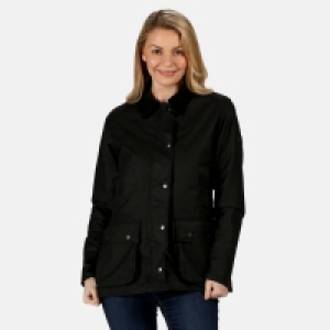 Regatta Black Lady Country Waterproof Wax Jacket