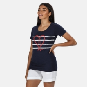 Debenhams Regatta Blue Filandra IV Printed Short Sleeves T-Shirt