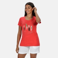 Debenhams Regatta Red Filandra IV Printed Short Sleeves T-Shirt
