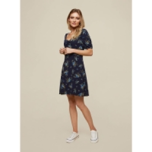 Dorothy Perkins Blue Ditsy Bubble Fit and Flare Dress